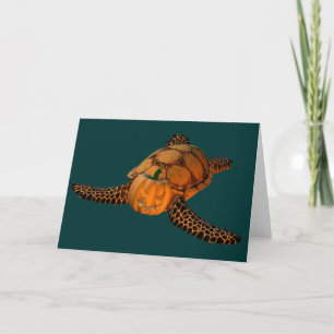 Carte Funny Halloween Turtle