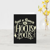 Carte Funny Halloween Witch Just A Bunch Of Quote Gift  (Fleur jaune)