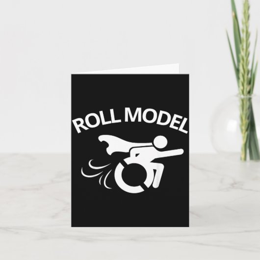 Carte Funny Handicapped Sarcastic Wheelchair (Devant)