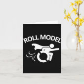 Carte Funny Handicapped Sarcastic Wheelchair (Fleur jaune)