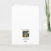 Carte Funny Happy 3rd Birthday Boy, Dino, Personalized  (Dos)