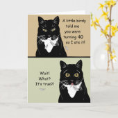 Carte Funny Happy 40th Birthday Card (Fleur jaune)