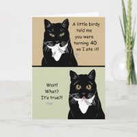 Funny Happy 40th Birthday Card