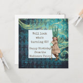 Carte Funny Happy 65th Birthday Medicare Fairy (Devant/Arrière en situation)