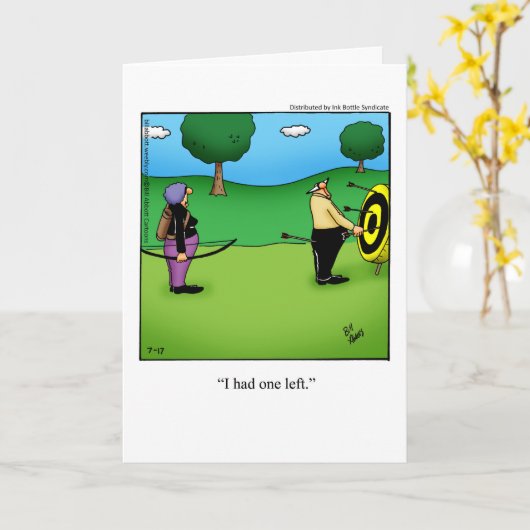 Carte Funny Happy Anniversary Card For Them (Fleur jaune)