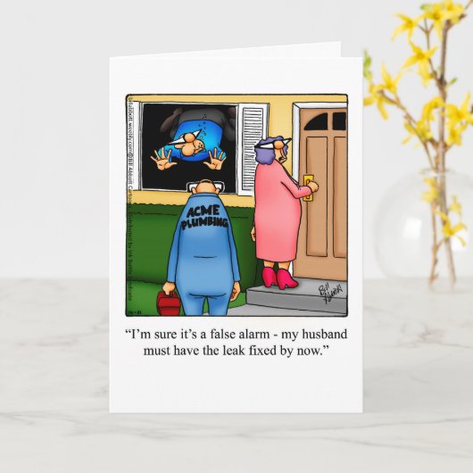 Carte Funny Happy Anniversary Card For Them (Fleur jaune)