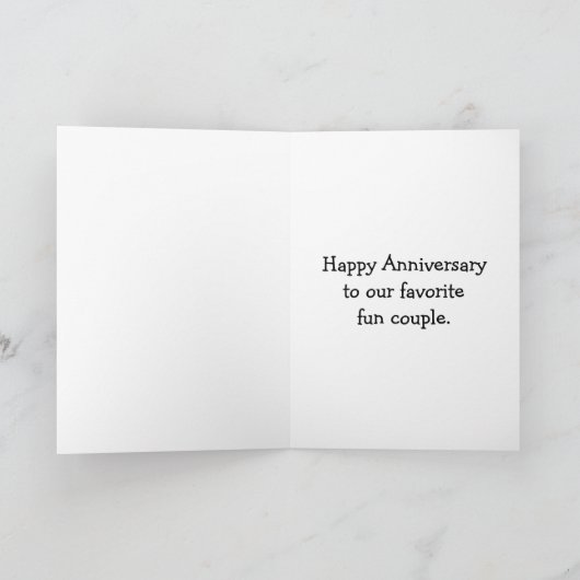 Carte Funny Happy Anniversary Card For Them (Intérieur)