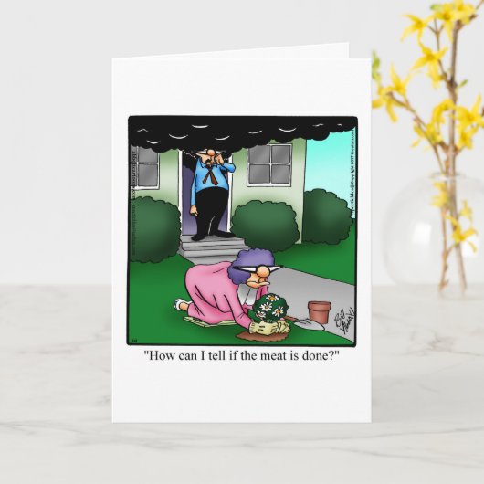 Carte Funny Happy Anniversary Card For Them (Fleur jaune)