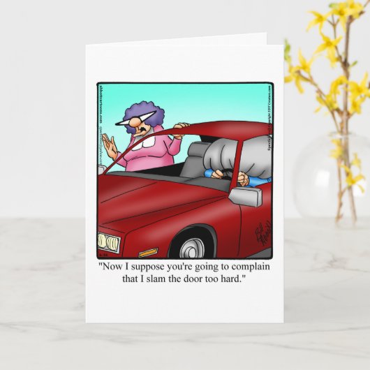 Carte Funny Happy Anniversary Card For Them (Fleur jaune)