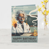 Carte Funny Happy Birthday Card (Fleur jaune)