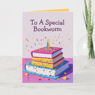 Carte Funny Happy Birthday Card pour les lecteurs de ver