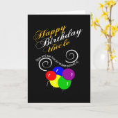 Carte funny happy birthday uncle (Fleur jaune)