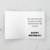 Carte Funny  happy Birthday wish (Intérieur)