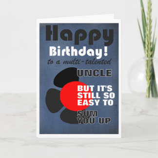 Carte funny happy birthday wish uncle