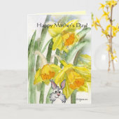 Carte Funny Happy Mother's (Fleur jaune)