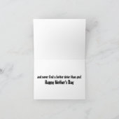 Carte Funny Happy Mother's Day for Sister (Intérieur)