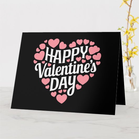 Carte Funny Happy Valentines Day Heart Love Valentine (Fleur jaune)