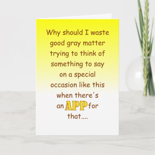 Carte funny happy wedding anniversary wish (Devant)