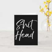 Carte Funny Head Quote Saying For Women Fun Gag Gift Hea (Fleur jaune)