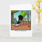 Carte Funny Hi And Hello Humour Greeting Card (Fleur jaune)