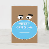 Carte Funny High School Graduate Class of 2023 visage ma (Dos)