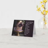 Carte Funny Hilaried Birthday Card Healthy Cake (Fleur jaune)