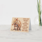 Carte Funny Hilarious Armadillo Joyeux Anniversaire (Devant)
