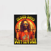 Carte Funny Hipe Jesus Don't Be A  (Devant)