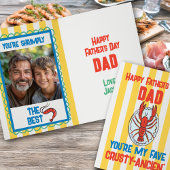 Carte Funny Homard Amalfi Yellow Stripe Fête des pères
