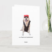 Carte Funny Homme Biker Lab (Dos)