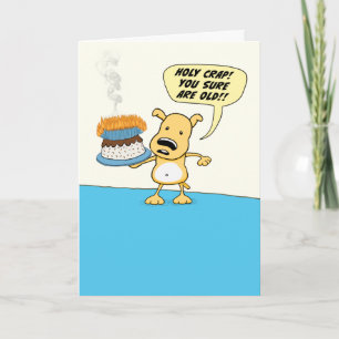 Carte Funny Honest Dog Anniversaire