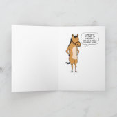 Carte Funny Horse veut Margaritas (Intérieur)