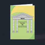 Carte Funny Humour Bank of Mum & Dad 18th Birthday Card<br><div class="desc">Funny banque d'humour de maman et papa jalon 18e anniversaire carte. Parfait pour un fils ou une fille spéciale. Design exclusif à la marque Green Elephant Cards.</div>