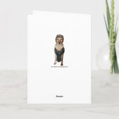 Carte Funny Hunting Dog (Dos)