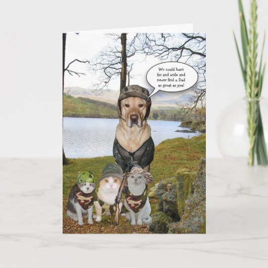 Carte Funny Hunting Dog (Devant)