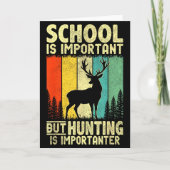 Carte Funny Hunting Tee For Boys Men Deer Hunting Hunter (Devant)