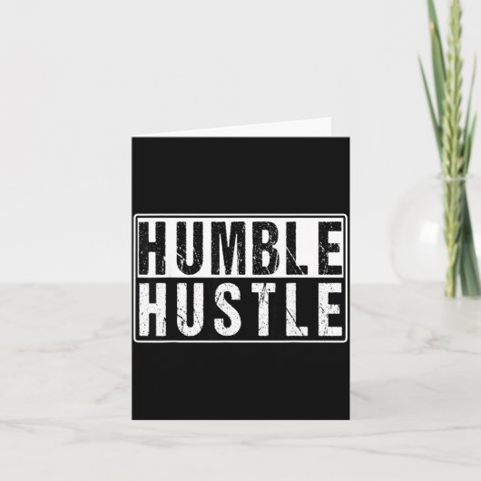Carte Funny Hustle Gift For Men And Women Cool Humble In (Devant)