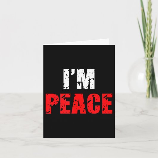 Carte Funny I Come In Peace I’m Peace Matching Couple Lo (Devant)