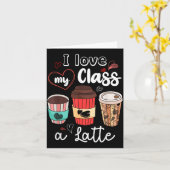 Carte Funny I Love My Cl A Latte Coffee Valentines Day T (Fleur jaune)
