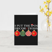 Carte Funny I Put The D In Decorations Matching Couples (Fleur jaune)