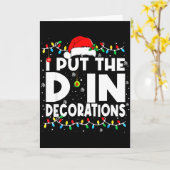 Carte Funny I Put The D In Decorations Matching Couples (Fleur jaune)