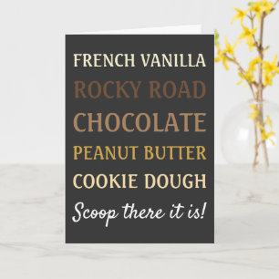 Carte Funny Ice Cream Chanson Scoop là c'est