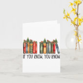 Carte Funny If You Know You Know 6 7 Reading Books Chris (Fleur jaune)
