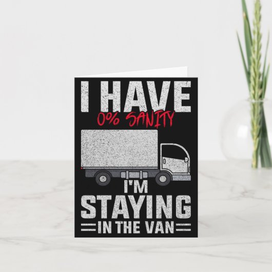 Carte Funny I'm Staying In Tha Van Phasmophobia Man Wome (Devant)