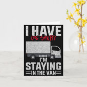 Carte Funny I'm Staying In Tha Van Phasmophobia Man Wome (Fleur jaune)