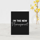 Carte Funny I'm The New Management Bridal Cute New Bride (Fleur jaune)