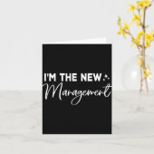 Carte Funny I'm The New Management Cute New Bride Honeym (Fleur jaune)