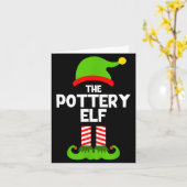 Carte Funny I'm The Ttery Elf Christmas Xmas  (Fleur jaune)