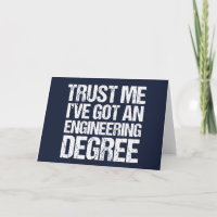 Funny Ingénieur de Graduation Ingénieur Degré Bleu