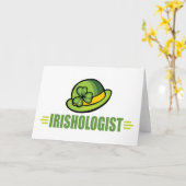 Carte Funny Irish St. Patrick's Day (Fleur jaune)